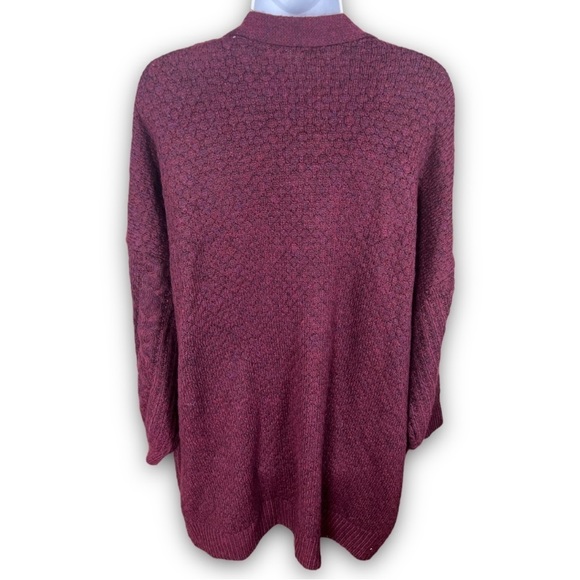Terra & Sky Cranberry Knit Cardigan - Picture 3 of 10